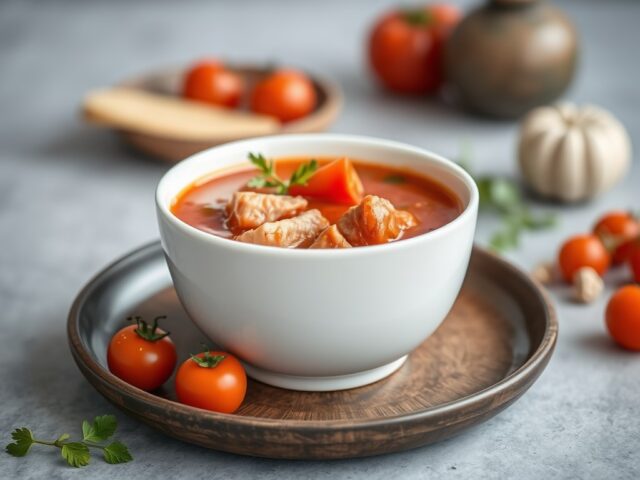 Tomatensoep — AI-gegenereerde illustratie