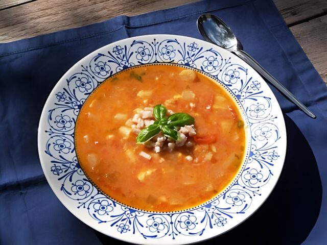 Tomatensoep met asperges