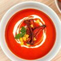 Tomatensoep met geroosterde paprika