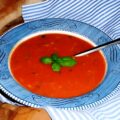 Tomatensoep met prei en basilicum (Het vinkje)