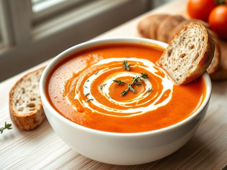 Tomatensoep van romatomaten