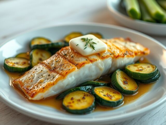 Tongfilet met courgette