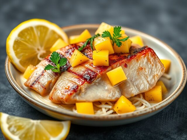 Tonijn met Ananas en Kokosmelk — AI-gegenereerde illustratie