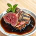 Tonijn met balsamico-olijvendressing