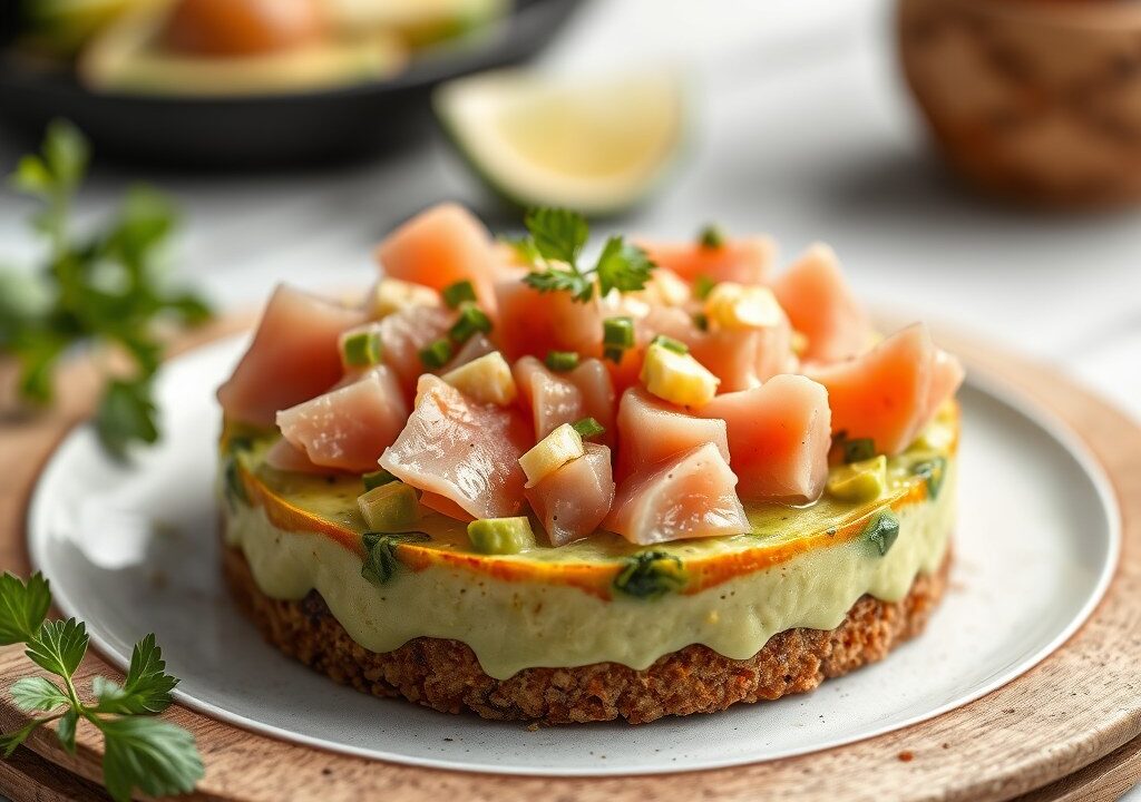 Tonijn Tartaar met Avocado en Gari, AI-gegenereerde illustratie