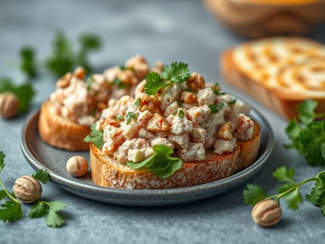 Tonijnsalade op toast