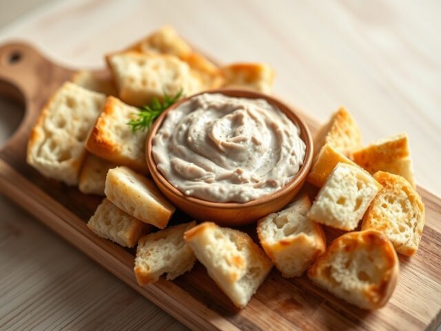 Tonnato dip met focacciabrood