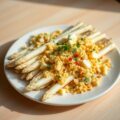 Topping voor asperges, bloemkool, broccoli