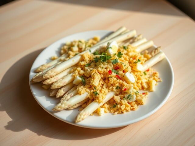 Topping voor asperges, bloemkool, broccoli
