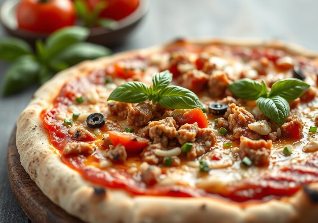 Toppings voor Pizza’s, AI-gegenereerde illustratie