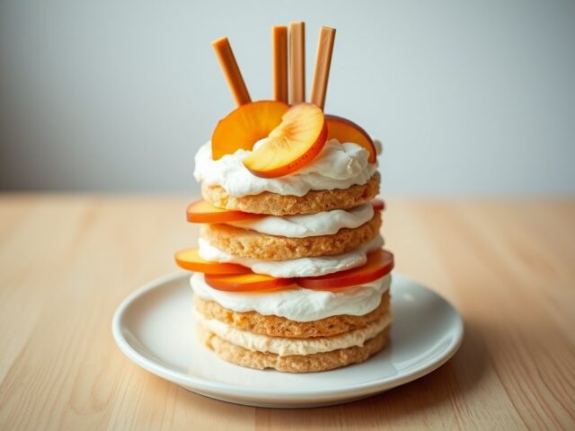 Torentje van bitterkoekjes cake