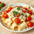 Tortelli met kerstomaatjes
