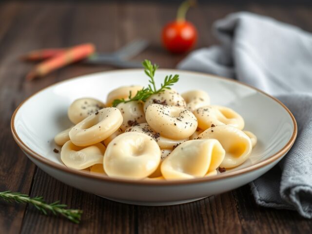 Tortellini alla panna ( Tortellini met room )