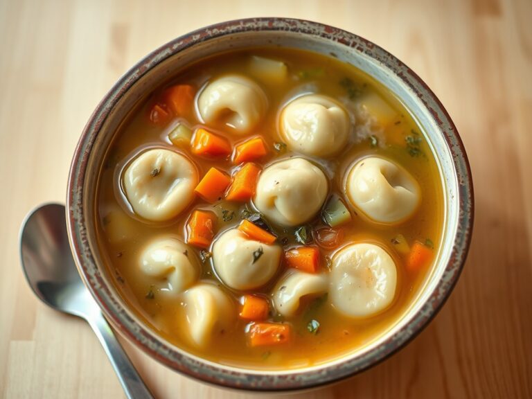 Tortellini-maaltijdsoep