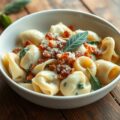 Tortellini met ricotta en spinazie