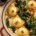 Tortelloni met spinazie uit de oven