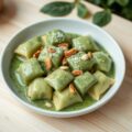 Tortelloni met spinaziesaus