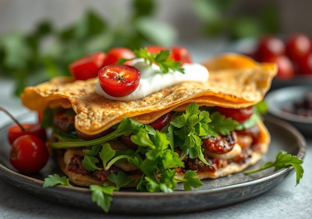 Tortilla – haringhapjes, AI-gegenereerde illustratie