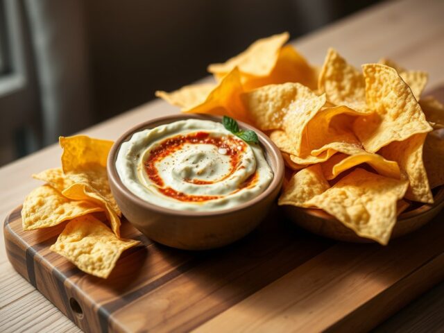 Tortilla’s met roomkaas- pestodip