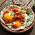 Tortilla’s met tomaat-jalapenosalsa en eieren