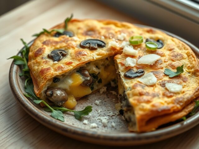 Tortilla met champignons