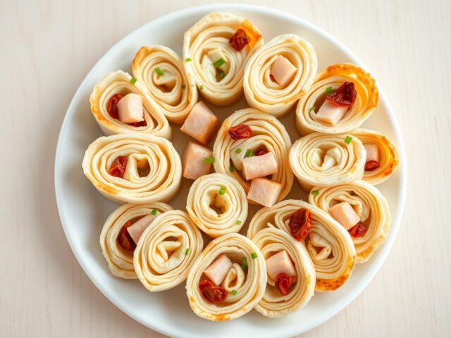 Tortilla met surimichunks