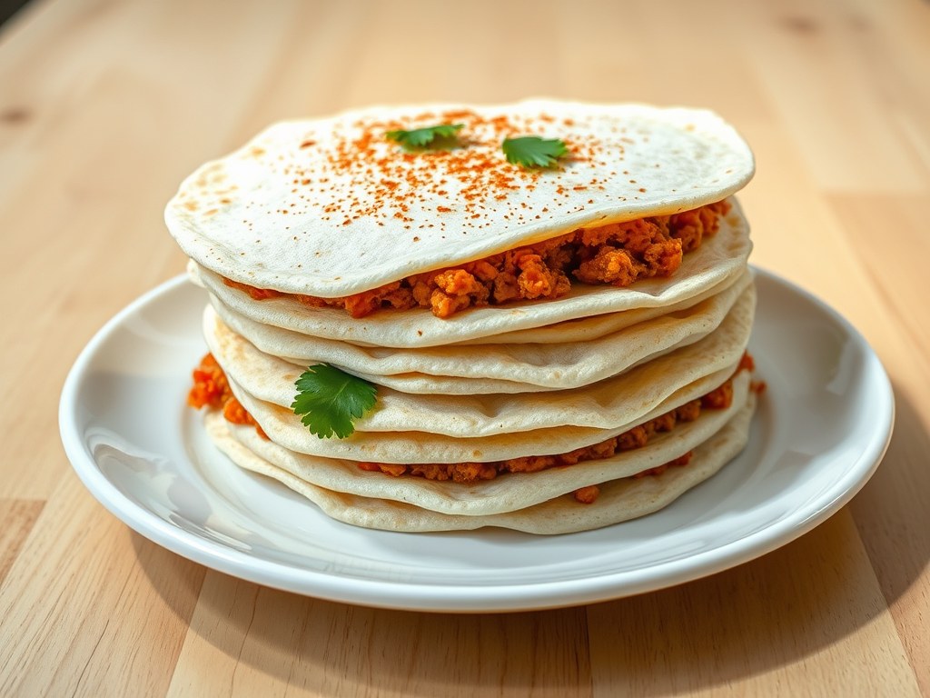 Tortilla Stack, AI-gegenereerde illustratie