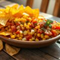 Tortillachips met Mais-Tomaten-Salsa