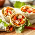 Tortillawraps met kip en geitenkaas