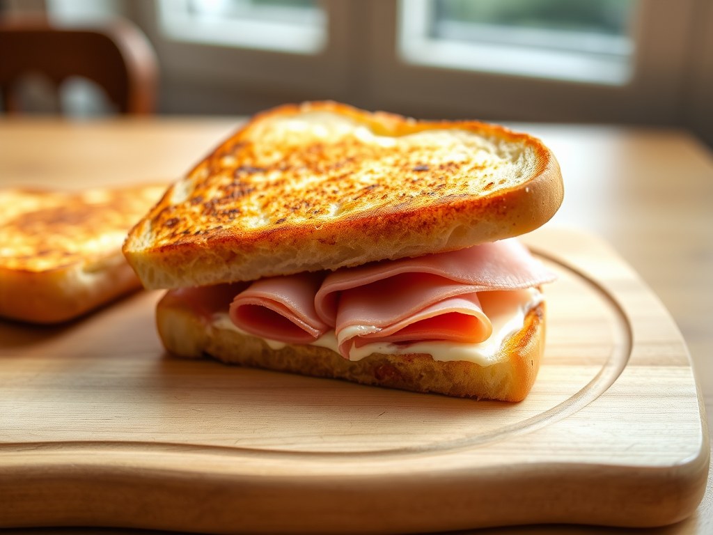 Tosti met Arina geitenkaas, AI-gegenereerde illustratie