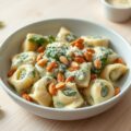 Totelloni met spinaziesaus