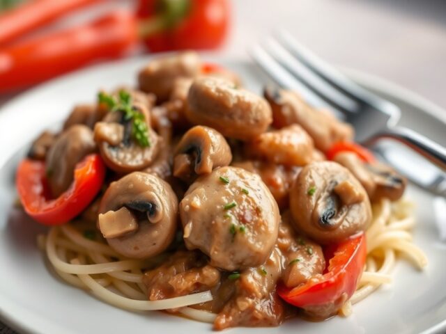 Tournedos stroganoff