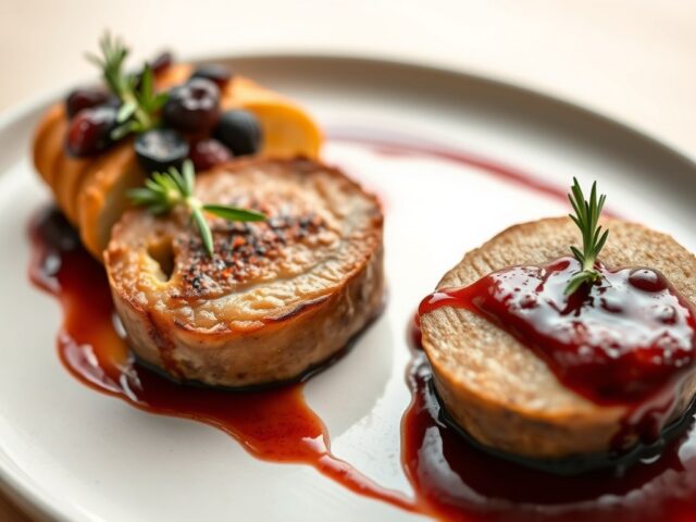 Tournedos van tam konijn met terrine van aardappel
