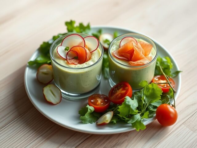 Tovermousse met zalm