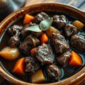 Tradionele rundvleesstoofschotel (zie opm)