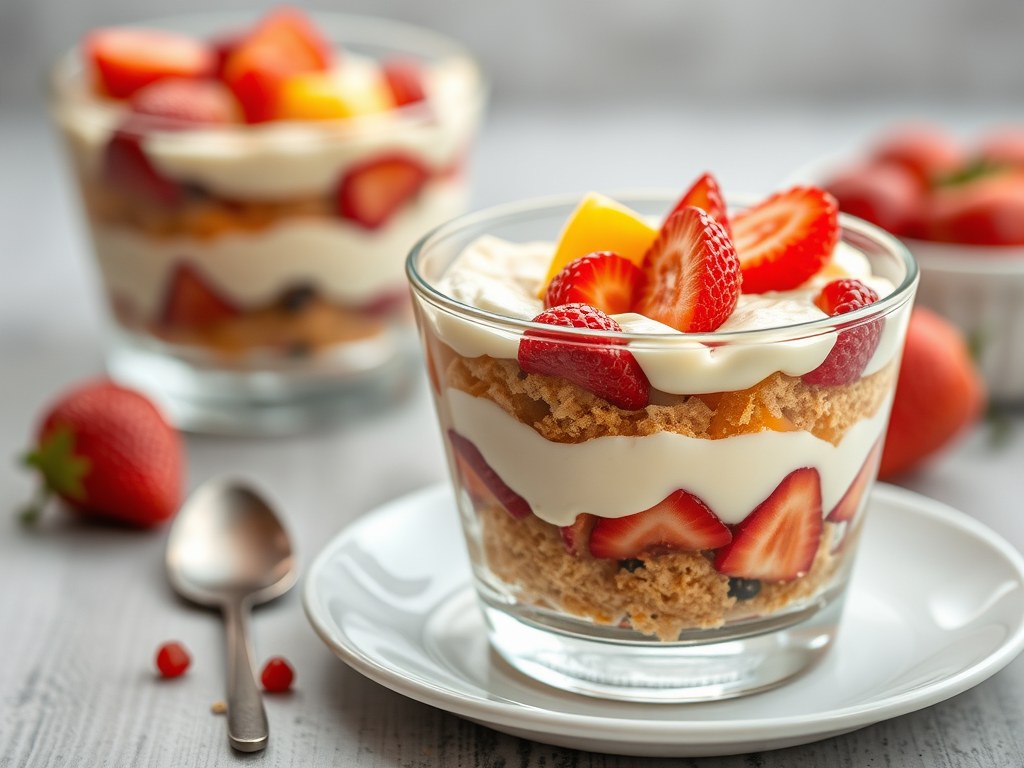 Triffle (laagjesdessert), AI-gegenereerde illustratie