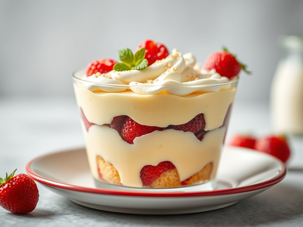 Trifle, AI-gegenereerde illustratie
