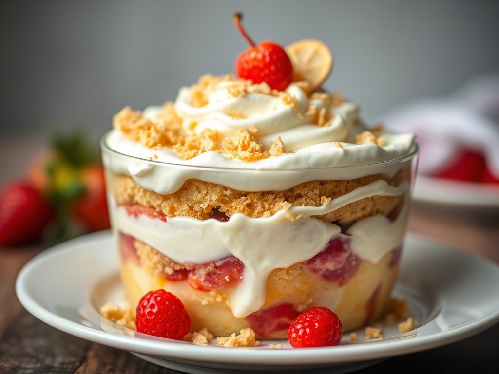 Trifle, AI-gegenereerde illustratie