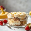Trifle met kwark en banaan