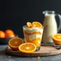 Trifle van citrusfruit