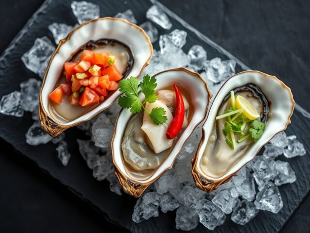 Trio van oesters