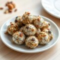 Truffels met roquefort en studentenhaver