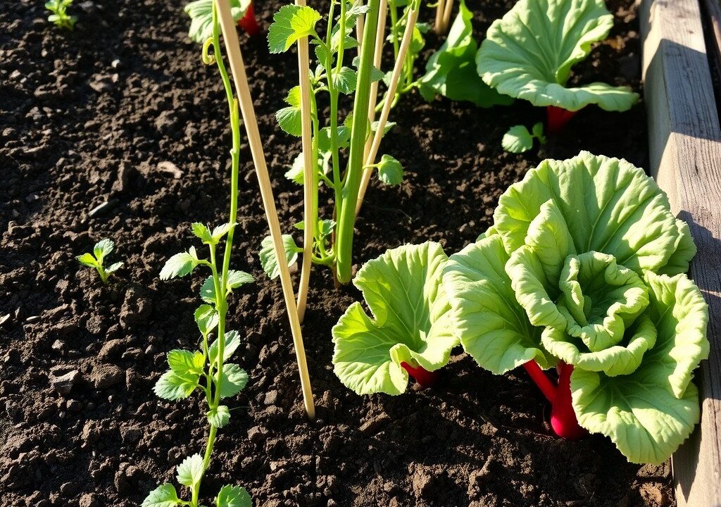 Tuinbonen, sperziebonen, rabarber….