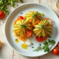 Tulbandjes van courgette