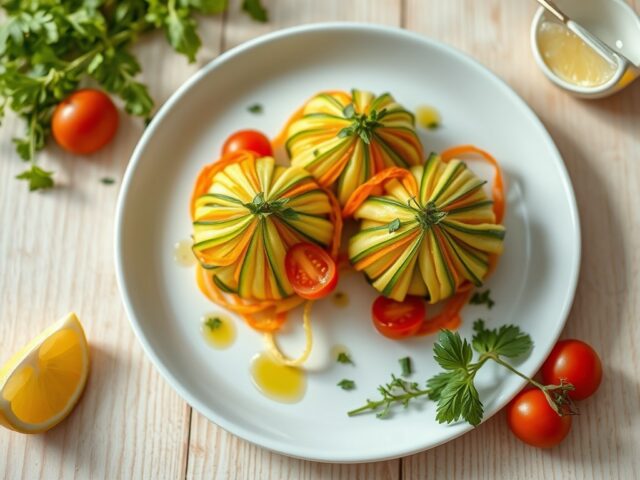 Tulbandjes van courgette