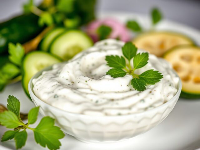 Tzatziki — AI-gegenereerde illustratie