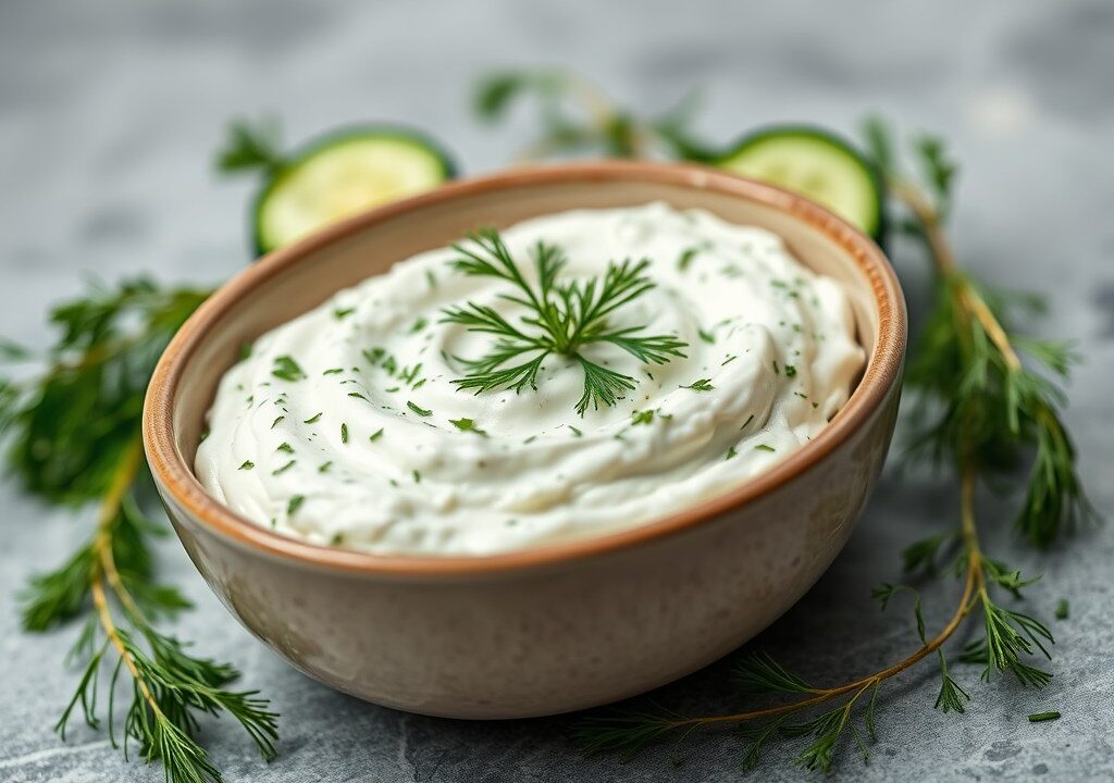 Tzatziki, AI-gegenereerde illustratie