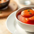 Uien – tomatensoep met rode Port