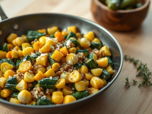Uien: gezond met courgettes