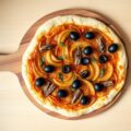 Uienpizza met olijven en ansjovis
